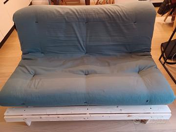 Divano letto futon con materasso