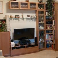 Parete TV e libreria Ikea