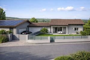 Villa moderna di nuova costruzione con ampio giard