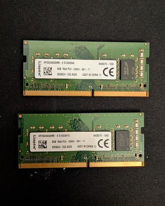 moduli RAM 8 Gb