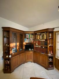 Mobile angolare in legno anche portafucili