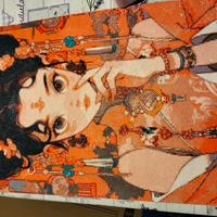 Diamond painting completato a mano