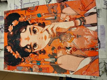 Diamond painting completato a mano