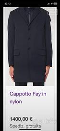 Fay Blue Coat tessuto tecnico NUOVO