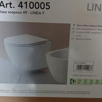 Vado rimless sospeso fisso più sedile wc linea T