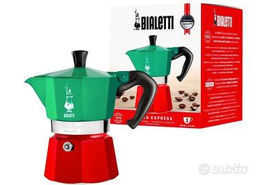 Bialetti Caffettiera Moka Express Tricolore