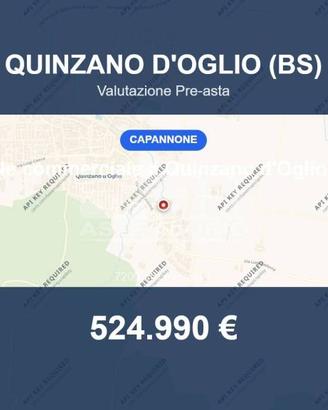Immobile in asta di 7200 m² a Quinzano d'Oglio