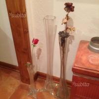 Set 3 vasi in cristallo