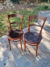 Sedie in legno decorato 