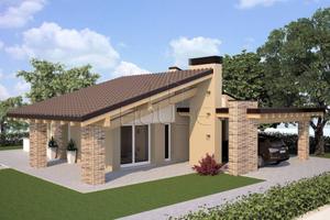 Villa di 120 m² con 4 locali e box auto a Città di