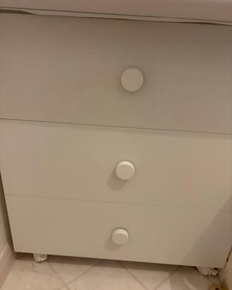 Fasciatoio cassettiera con vaschetta bagnetto