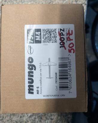 Tasselli ad ancorette mungo M4 50pezzi