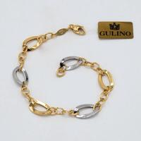 Bracciale donna oro(GOLD) giallo bianco 18kt D.41