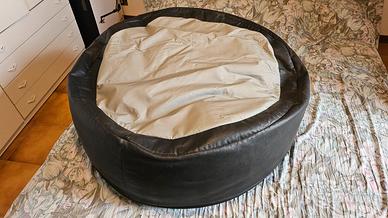 poltrona sacco pouf morbida pelle grande
