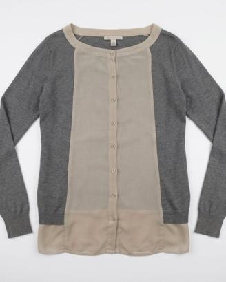 Cardigan / maglioncino grigio e beige taglia M