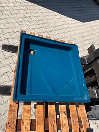 Piatto doccia vintage CESAME 75x75 blu petrolio