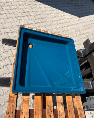 Piatto doccia vintage CESAME 75x75 blu petrolio