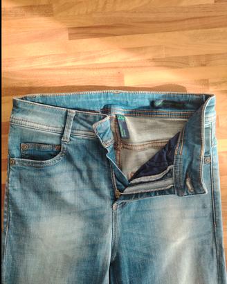 Jeans Benetton Donna Denim Chiaro 