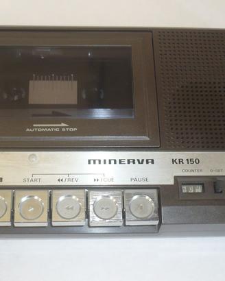 Registratore a cassette vintage Minerva KR150