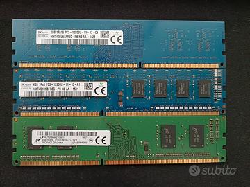 3 moduli RAM DDR3 SK Hynix/Micron 