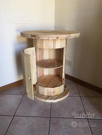 Tavolino mobilino bar arredo pallet bobina legno