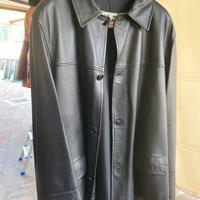 Giacca in pelle nera