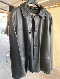 Giacca in pelle nera