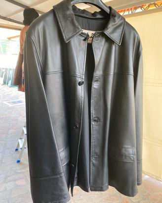 Giacca in pelle nera