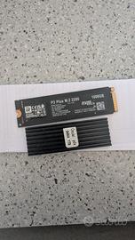 SSD Crucial P3 plus Nvme M2 1tb con dissipatore 