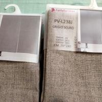 Tende grigio scuro 2 pezzi (70x150) e 2 pezzi (70x