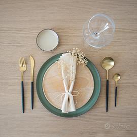 SET 4 POSATE ACCIAIO JAYDEN NERE.