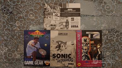 SEGA GAME GEAR libretti istruzioni per giochi