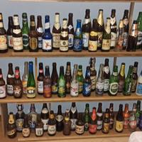 Collezione bottiglie birra