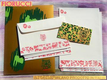 FIORUCCI VINTAGE 90 Carta Lettere Tigre animalier
