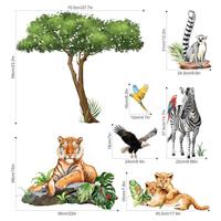 Adesivi murali per cameretta. La savana