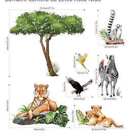 Adesivi murali per cameretta. La savana