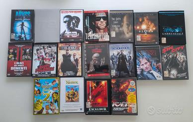 Lotto DVD Sesto senso, Matrix, Hot Fuzz Terminator
