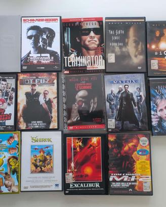 Lotto DVD Sesto senso, Matrix, Hot Fuzz Terminator