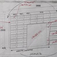 Mobile Sala Olivieri impiallacciato tamburato