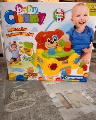 🐶 CLEMENTONI Clemmy Poltroncina porta mattoncini
