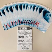 Biglietto flyer Cocoricò discoteca anni 90 disco