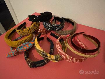 Set di 12 cerchietti per capelli vintage