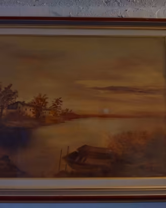 Quadro Uggeri Teresina 80x60 paesaggio al tramonto