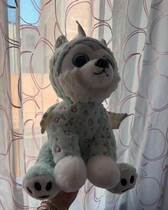 peluche cane con ali
