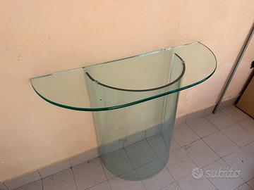 Console da muro in cristallo