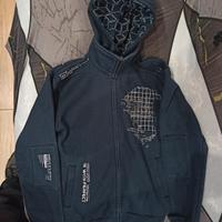 Felpa Blu con cappuccio removibile