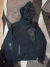 Felpa Blu con cappuccio removibile