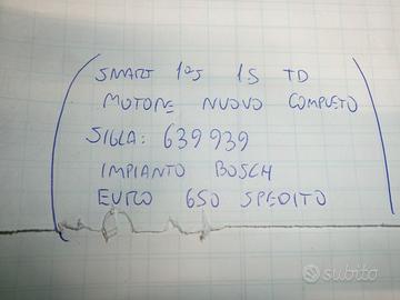 Motore nuovo completo smart 1^s 1.5 td