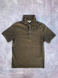 Polo Burberry Grigio S Slim Fit Elegante