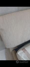 Latto matrimoniale contenitore con testiera imbott